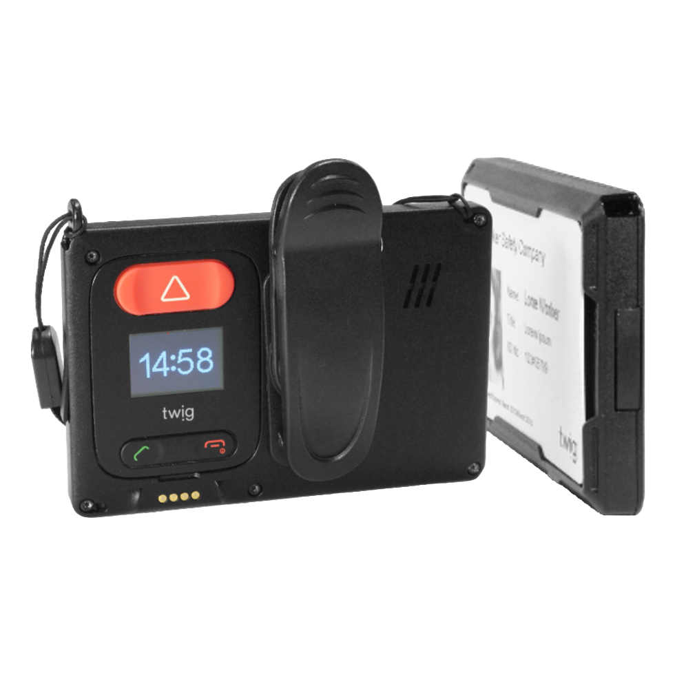 TWIG SOScard: discrete mobiele noodknop voor alleenwerkers