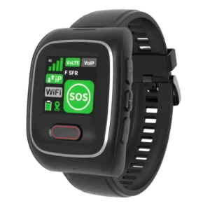 Emerit e-WG200: compact horloge met man down detectie, een noodknop, en sneltoets - Afbeelding 2