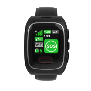 Emerit e-WG200: compact horloge met man down detectie, een noodknop, en sneltoets - Afbeelding 1